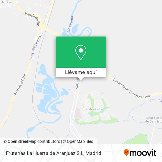 Mapa Fruterías La Huerta de Aranjuez S.L