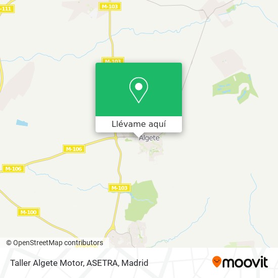 Mapa Taller Algete Motor, ASETRA