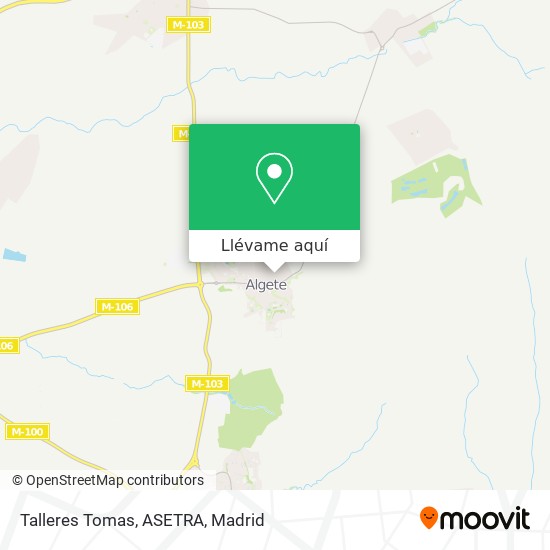 Mapa Talleres Tomas, ASETRA