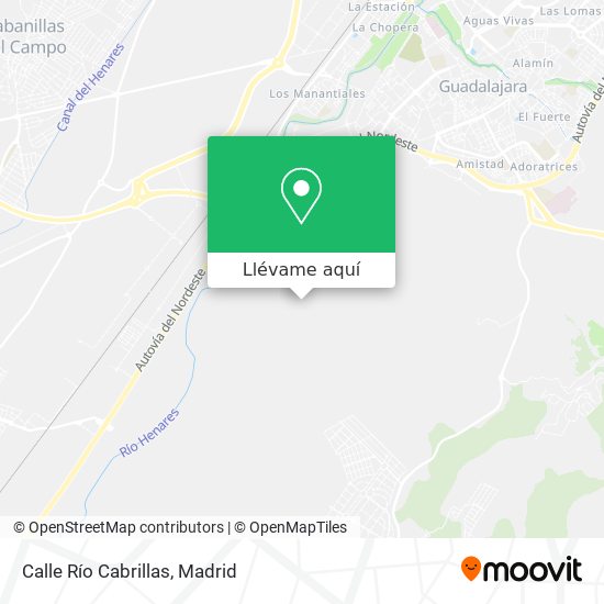 Mapa Calle Río Cabrillas