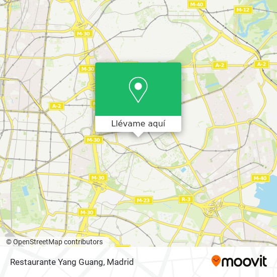 Mapa Restaurante Yang Guang