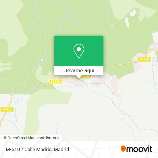 Mapa M-610 / Calle Madrid