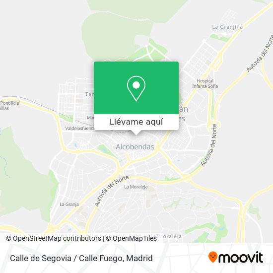 Mapa Calle de Segovia / Calle Fuego
