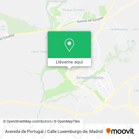 Mapa Avenida de Portugal / Calle Luxemburgo de