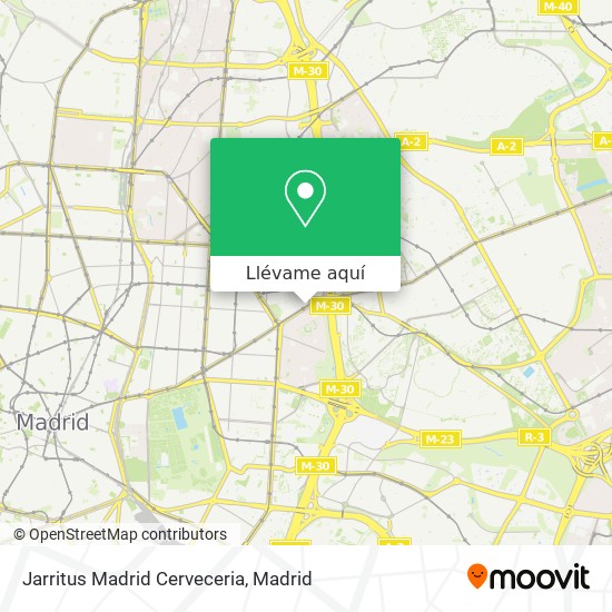 Mapa Jarritus Madrid Cerveceria