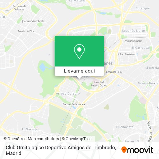 Mapa Club Ornitológico Deportivo Amigos del Timbrado