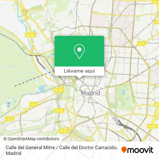 Mapa Calle del General Mitre / Calle del Doctor Carracido