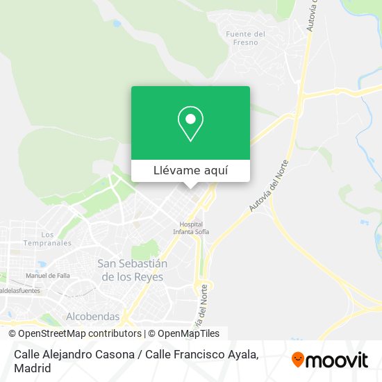 Mapa Calle Alejandro Casona / Calle Francisco Ayala