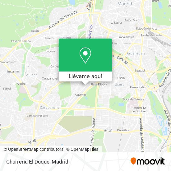 Mapa Churrería El Duque