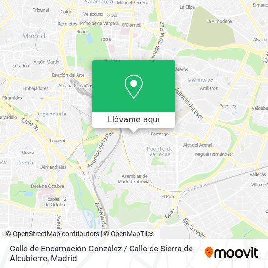 Mapa Calle de Encarnación González / Calle de Sierra de Alcubierre