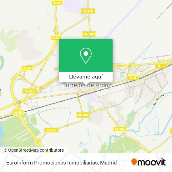 Mapa Euroinform Promociones Inmobiliarias