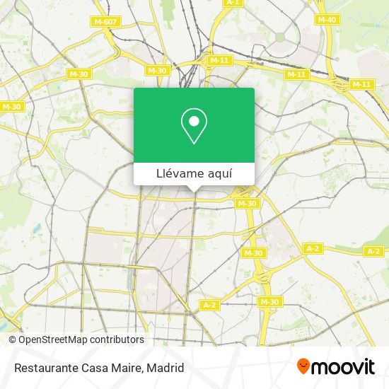 Mapa Restaurante Casa Maire