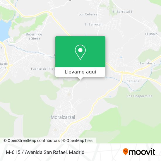 Mapa M-615 / Avenida San Rafael