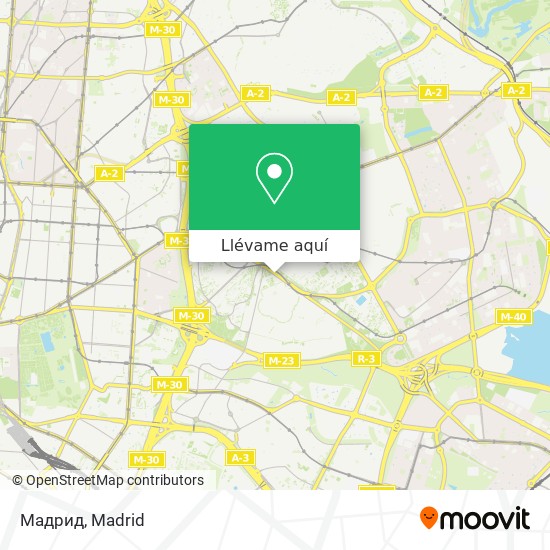 Mapa Мадрид