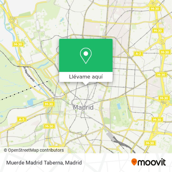 Mapa Muerde Madrid Taberna