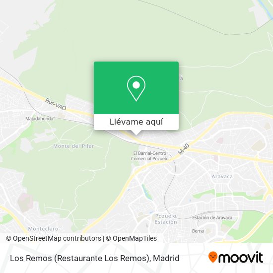 Mapa Los Remos (Restaurante Los Remos)