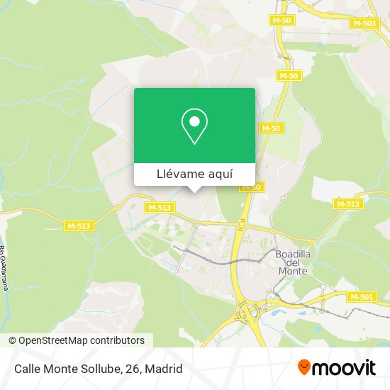 Mapa Calle Monte Sollube, 26