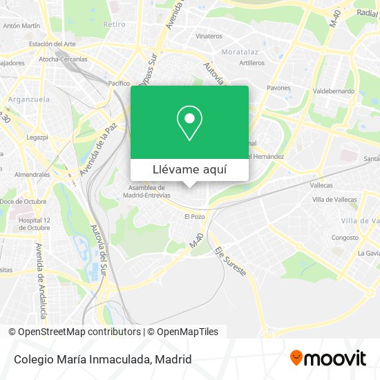 Mapa Colegio María Inmaculada