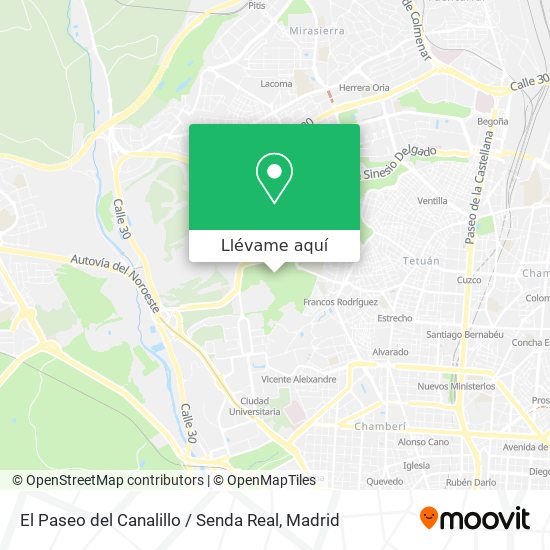 Mapa El Paseo del Canalillo / Senda Real