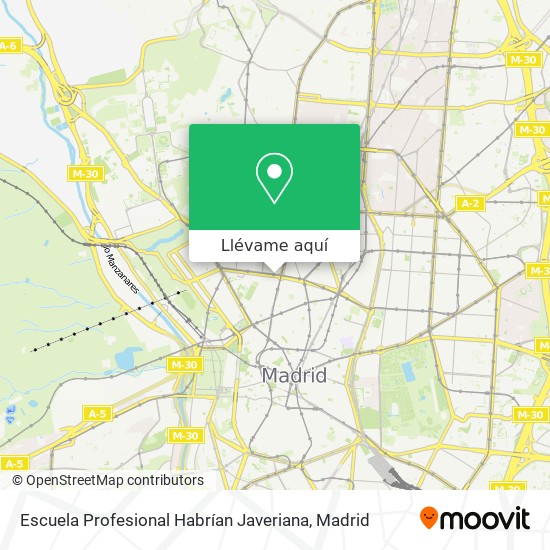 Mapa Escuela Profesional Habrían Javeriana