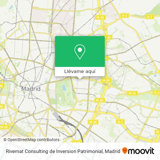 Mapa Rivemat Consulting de Inversion Patrimonial