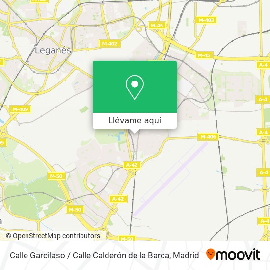 Mapa Calle Garcilaso / Calle Calderón de la Barca