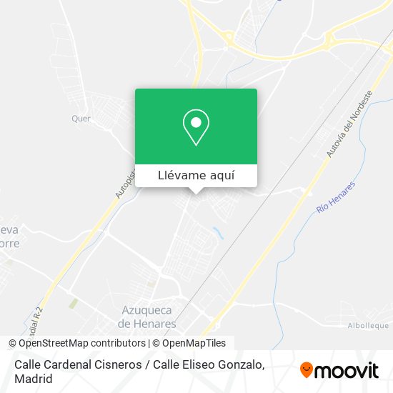 Mapa Calle Cardenal Cisneros / Calle Eliseo Gonzalo