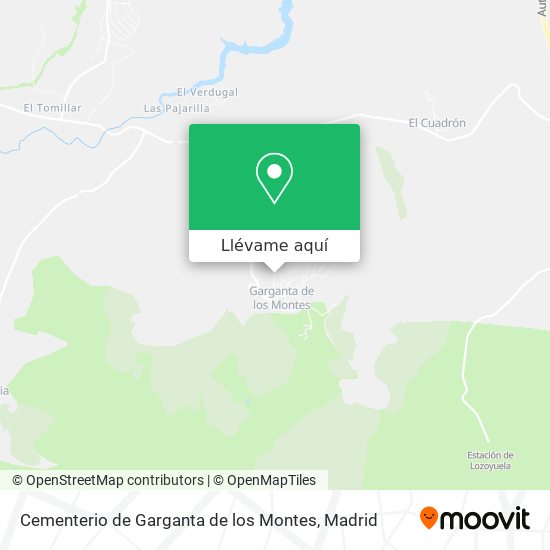 Mapa Cementerio de Garganta de los Montes
