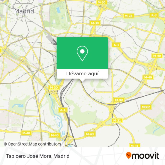 Mapa Tapicero José Mora