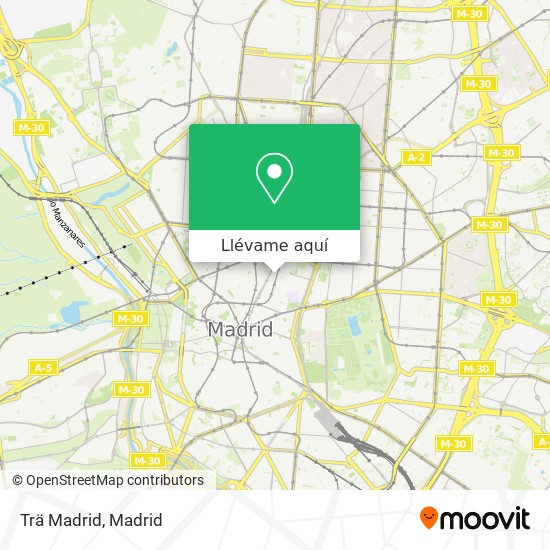 Mapa Trä Madrid