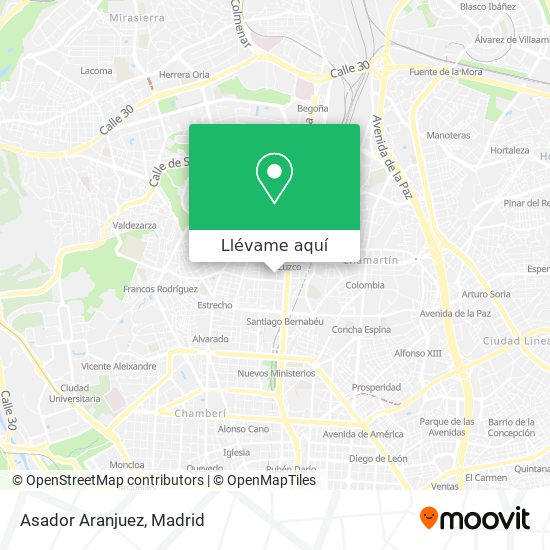 Mapa Asador Aranjuez
