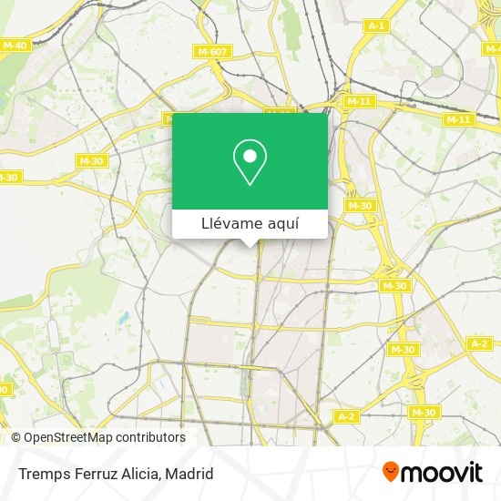 Mapa Tremps Ferruz Alicia