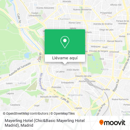 Mapa Mayerling Hotel (Chic&Basic Mayerling Hotel Madrid)