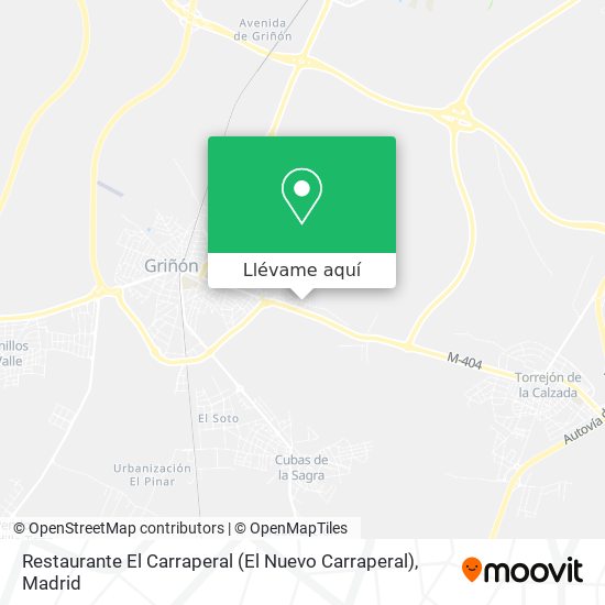 Mapa Restaurante El Carraperal (El Nuevo Carraperal)