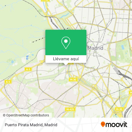 Mapa Puerto Pirata Madrid