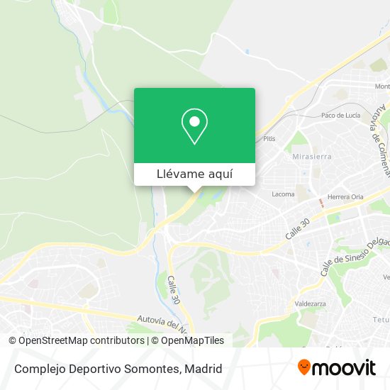 Mapa Complejo Deportivo Somontes