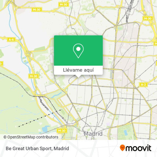 Mapa Be Great Urban Sport