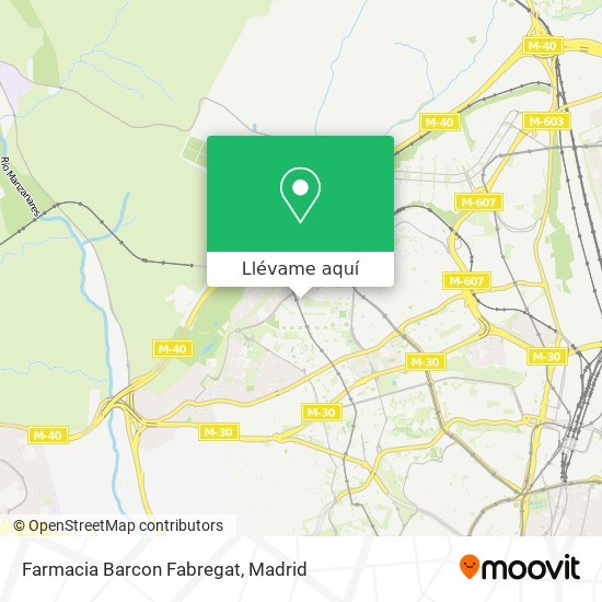 Mapa Farmacia Barcon Fabregat