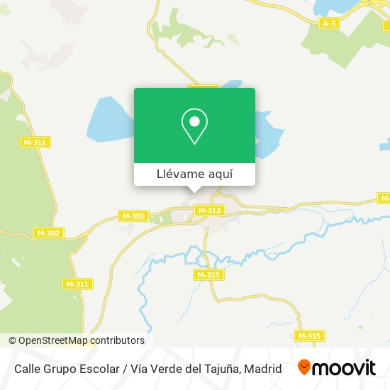 Mapa Calle Grupo Escolar / Vía Verde del Tajuña