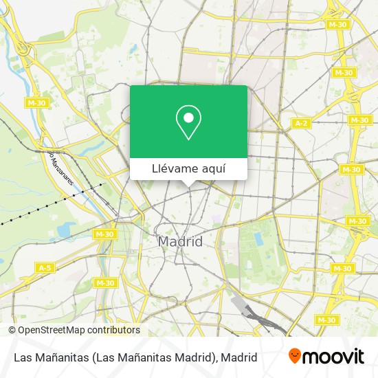 Mapa Las Mañanitas (Las Mañanitas Madrid)