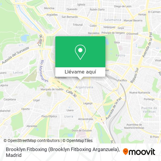 Mapa Brooklyn Fitboxing (Brooklyn Fitboxing Arganzuela)