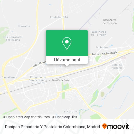 Mapa Danipan Panaderia Y Pasteleria Colombiana