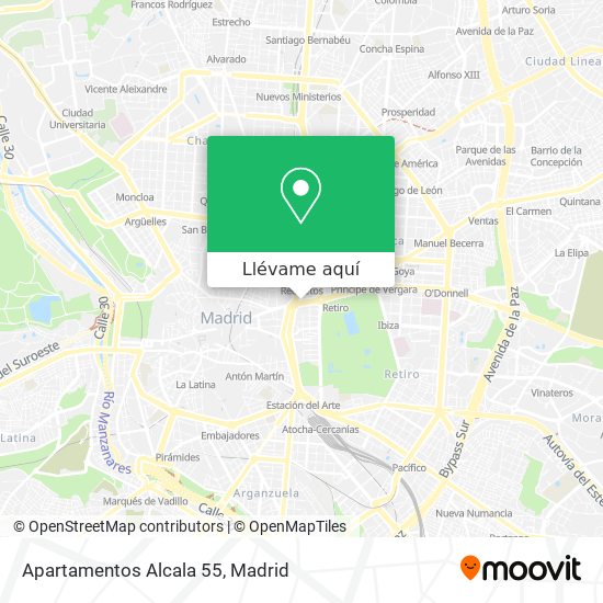 Mapa Apartamentos Alcala 55