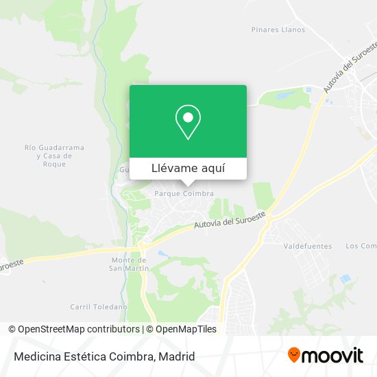 Mapa Medicina Estética Coimbra