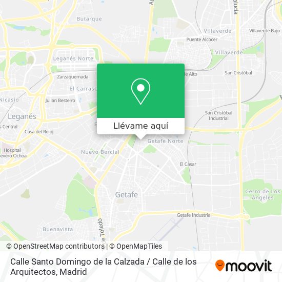 Mapa Calle Santo Domingo de la Calzada / Calle de los Arquitectos