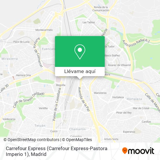 Mapa Carrefour Express (Carrefour Express-Pastora Imperio 1)