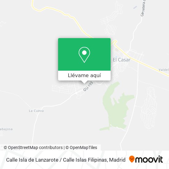 Mapa Calle Isla de Lanzarote / Calle Islas Filipinas