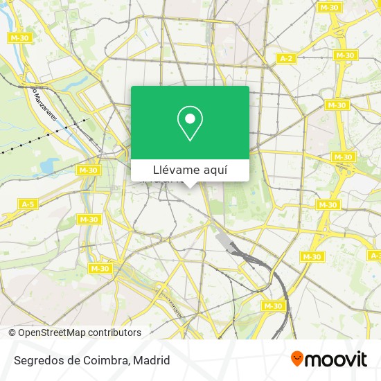Mapa Segredos de Coimbra