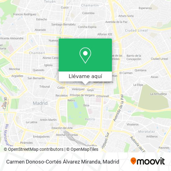 Mapa Carmen Donoso-Cortés Álvarez Miranda