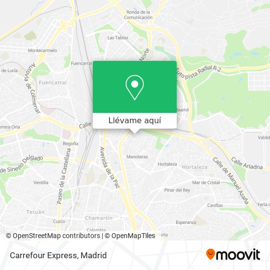 Mapa Carrefour Express